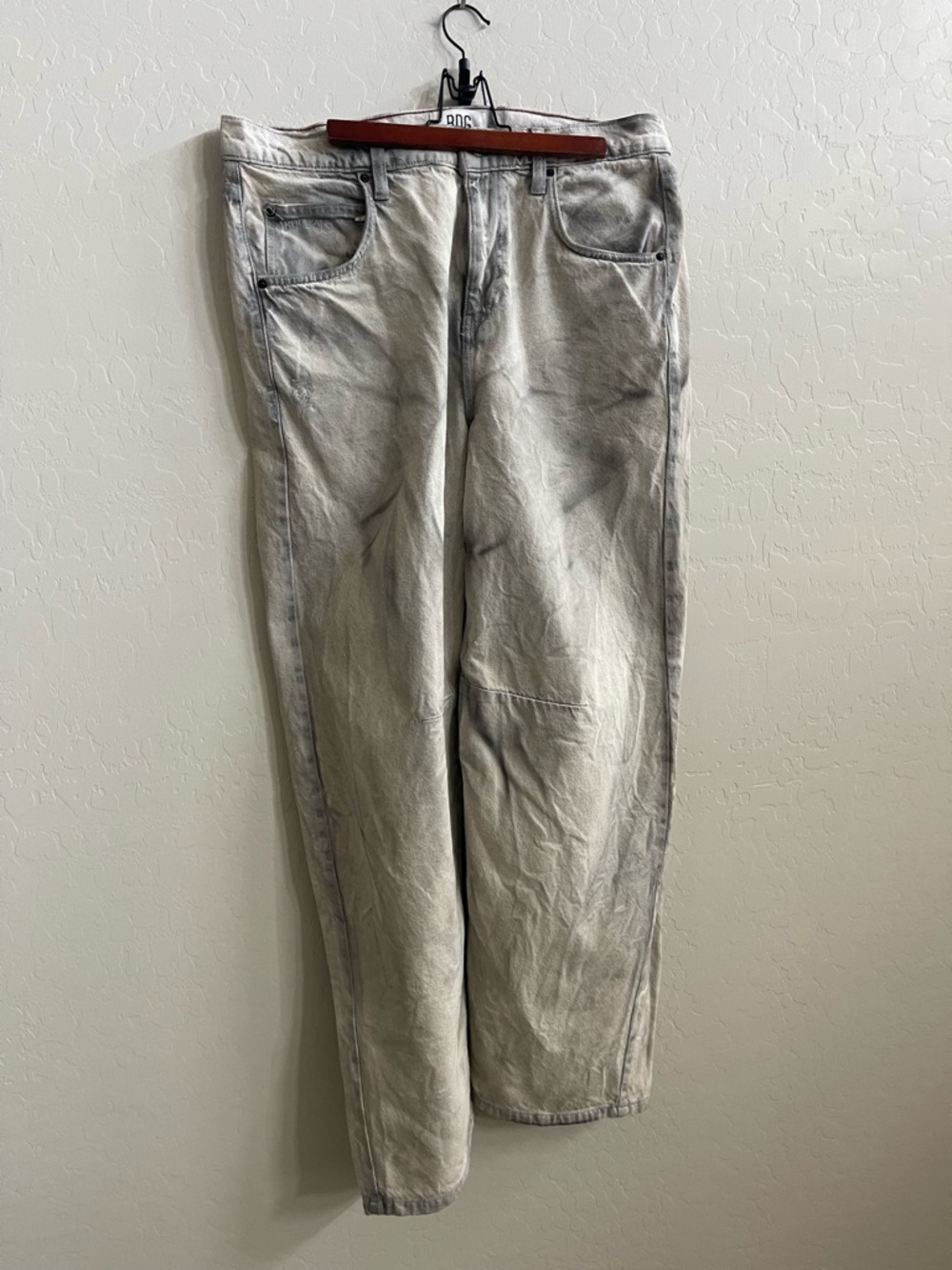 BDG Washed Light Gray Relaxed Jeans
